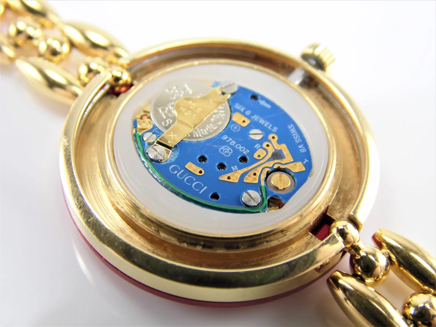 Rare Vintage Womens Ladies Gold Authentic Gucci 11/12